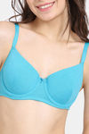 Rosaline Padded Wired Medium Coverage T-Shirt Bra - Blue Bird — thumbnail 4